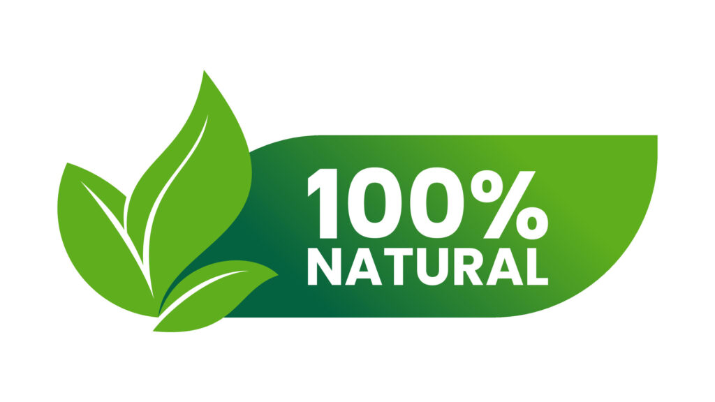 vecteezy 100 percent natural organic product label with abstract 50919613